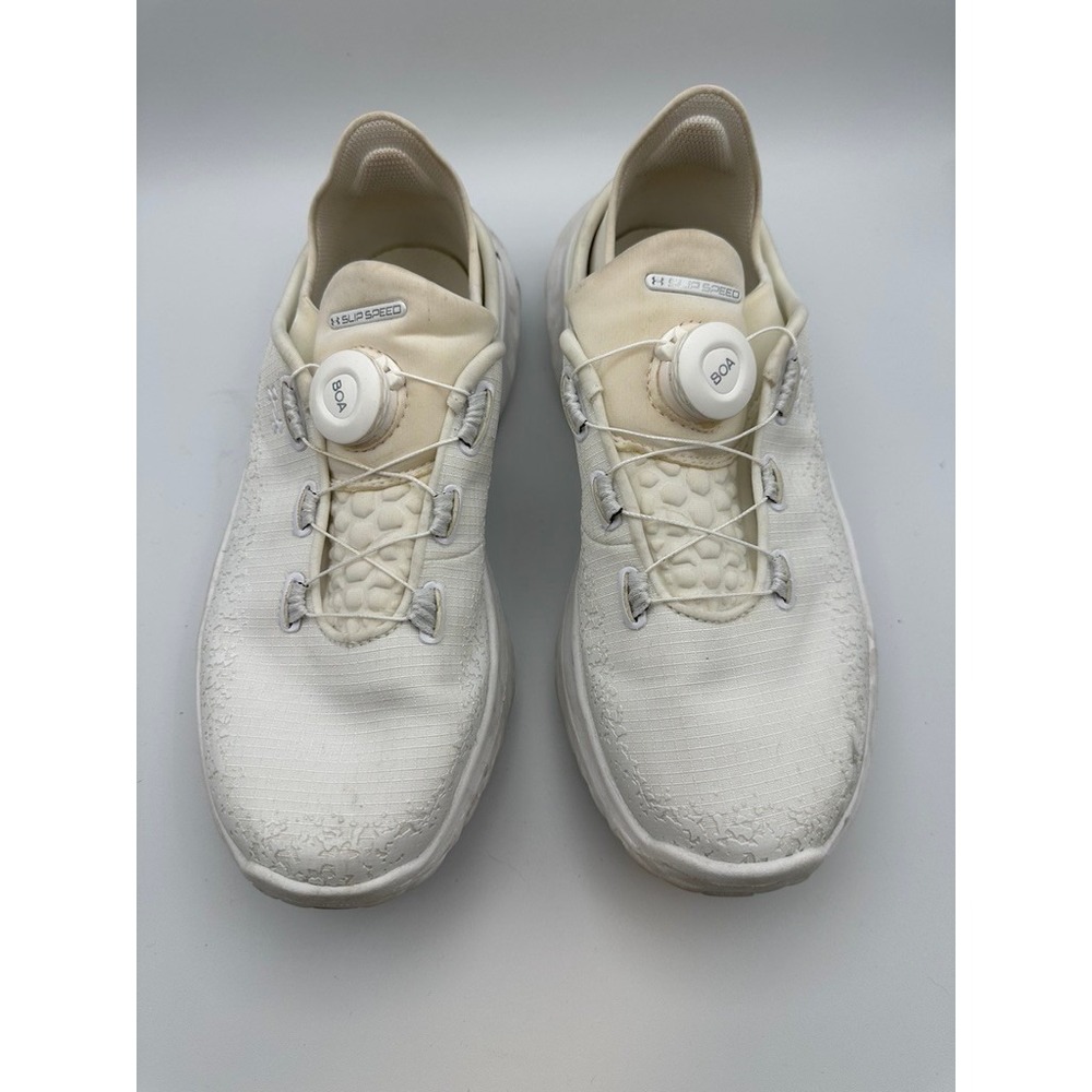 Under Armour SlipSpeed Mega White Training Shoes BOA M7 W8.5 3028539-101